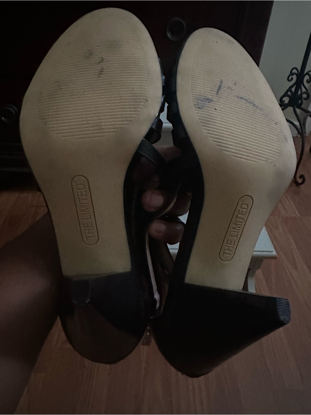 THE LIMITED Adonna Black Caged Strappy Heel Sandals - Picture 5 of 5